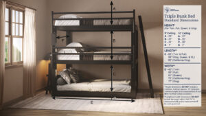 Bunk bed dimensions in cm