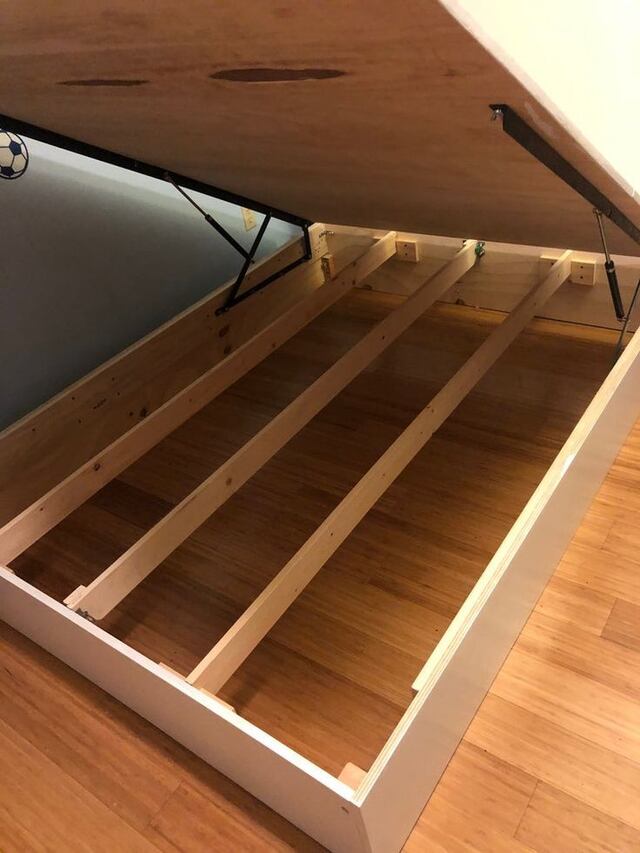 Elevated bed frame for adults