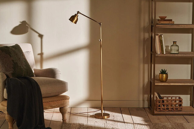 Black Task Floor Lamp 