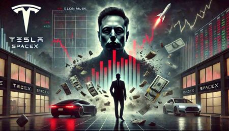 Elon Musk financial losses with crashing stock and disappearing assets