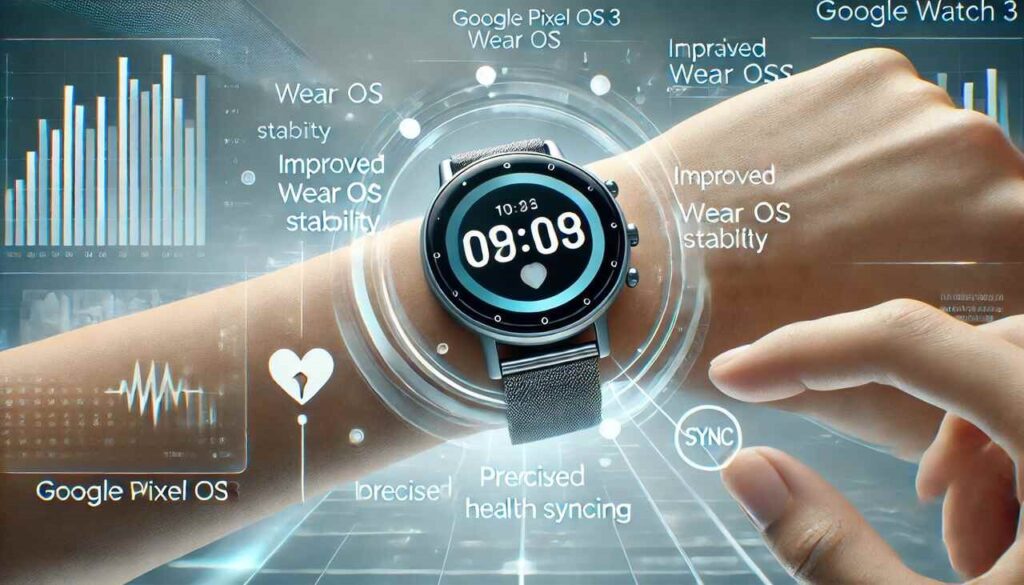 Pixel Watch 3 showing real-time notifications with sync improvements