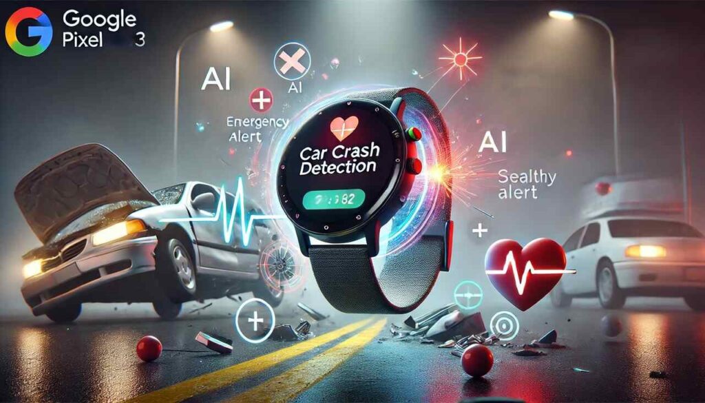 Pixel Watch 3 emergency alert for AI-powered car crash detection