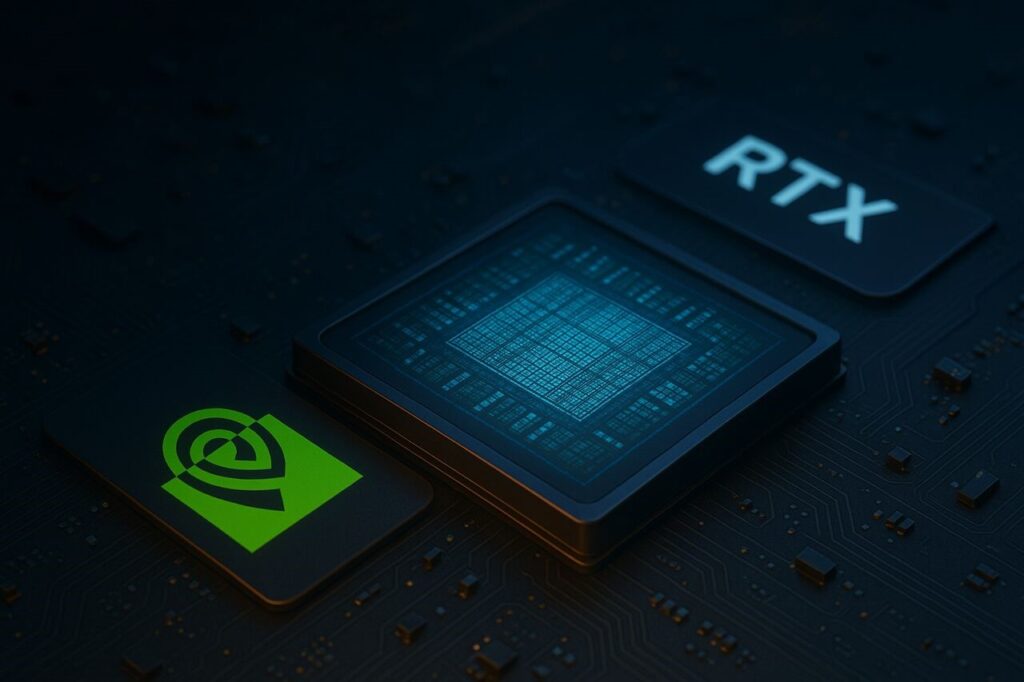 NVIDIA RTX GPU powering OpenAI’s locally accelerated models on a circuit board.