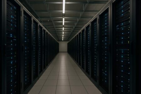 Realistic data center representing OpenAI's new ChatGPT architecture.